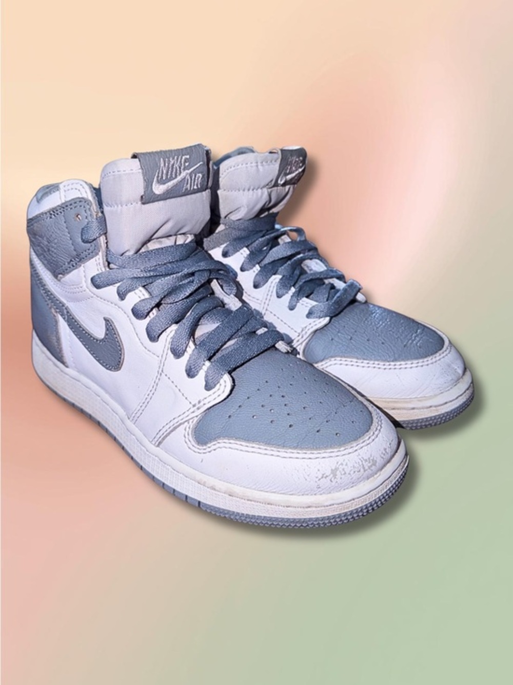 Air Jordan 1 High OG Stealth GS 4.5Y Grey White 575441-037